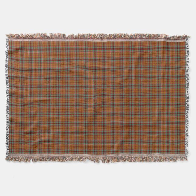Clan McCall Tartan Throw Blanket (Front)