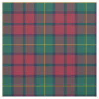 Clan McCarthy Tartan Green and Red Plaid