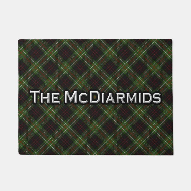 Clan McDiarmid MacDiarmid Tartan Welcome Mat (Front)