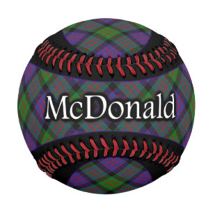 Clan McDonald MacDonald Scottish Tartan Baseball