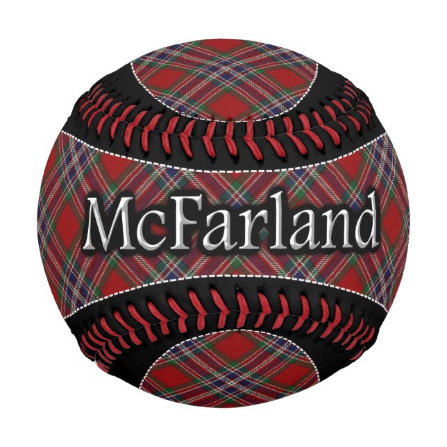 Clan McFarland MacFarlane Scottish Dream Tartan Baseball (Front)