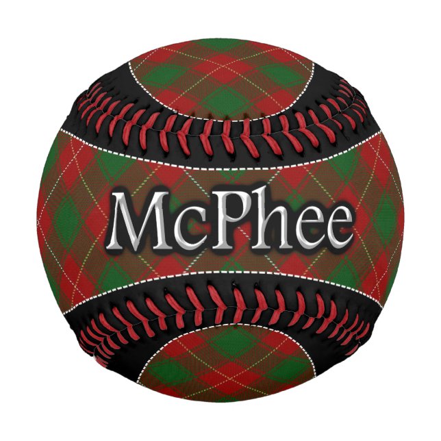 Clan McPhee MacFie Scottish Dream Tartan Baseball (Front)