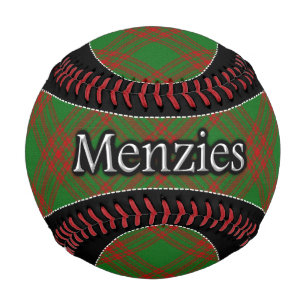 Clan Menzies Scottish Dream Green and Red Tartan Baseball