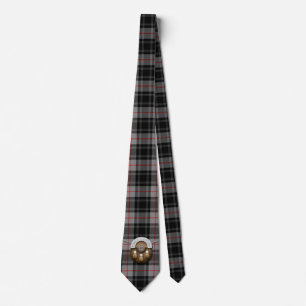 Clan Moffat Tartan And Sporran Tie