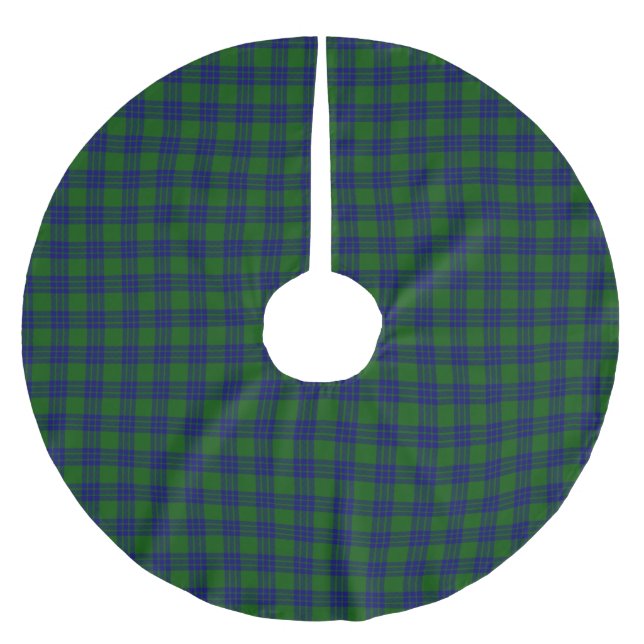 Clan Montgomery Tartan Brushed Polyester Tree Skirt (Front)