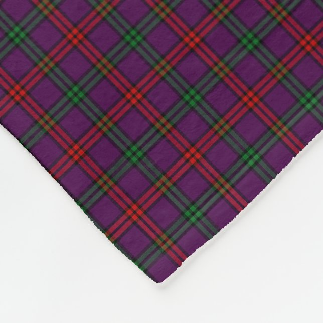 Clan Montgomery Tartan Fleece Blanket (Corner)