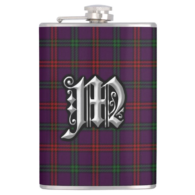 Clan Montgomery Tartan Old Scotland Flask (Front)