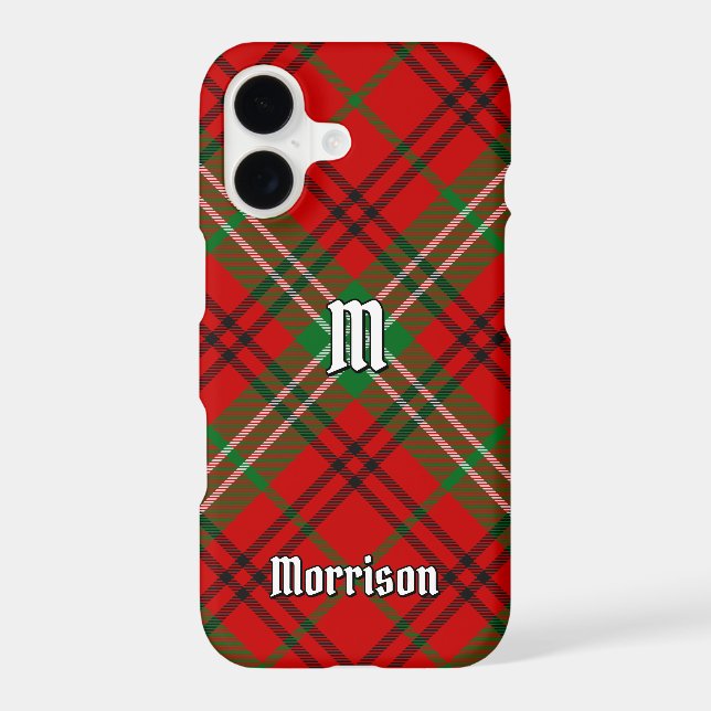 Clan Morrison Coque Tartan Rouge coque iphone Mate (Verso)