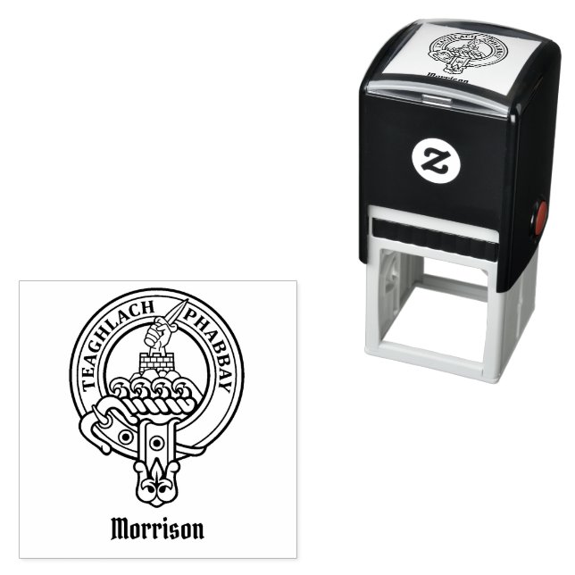 Clan Morrison Crest Self-inking Stamp (In Situ)