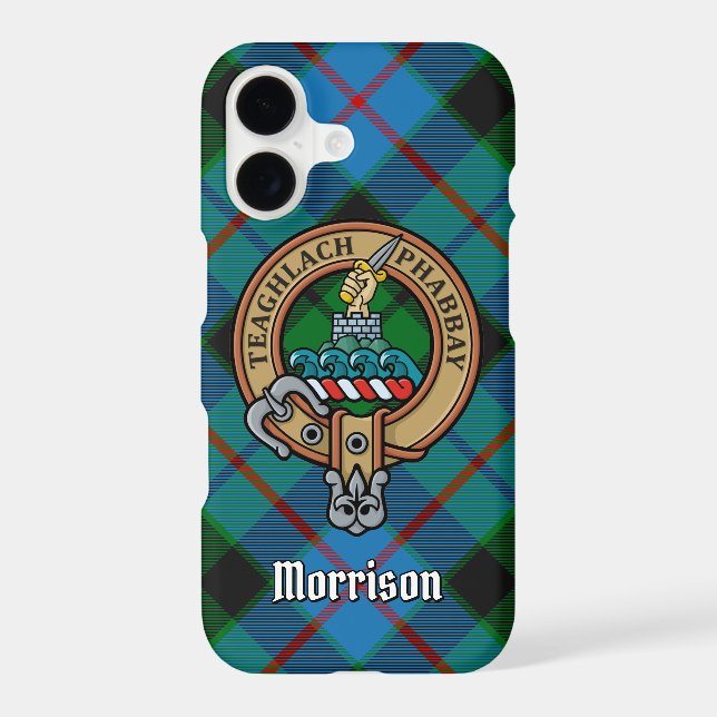 Clan Morrison Crest sur la chasse Tartan (Verso)