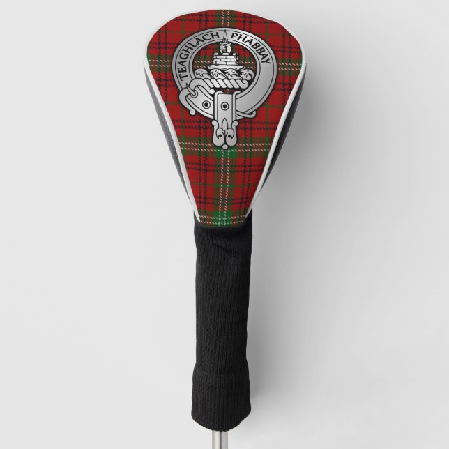 Clan Morrison Crest & Tartan Golf Head Cover (Front)