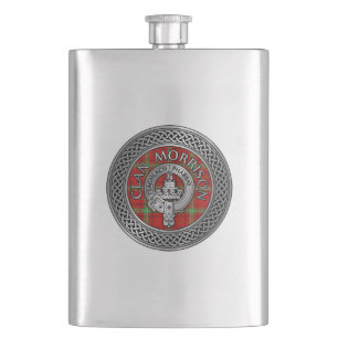 Clan Morrison Crest & Tartan Knot Flask