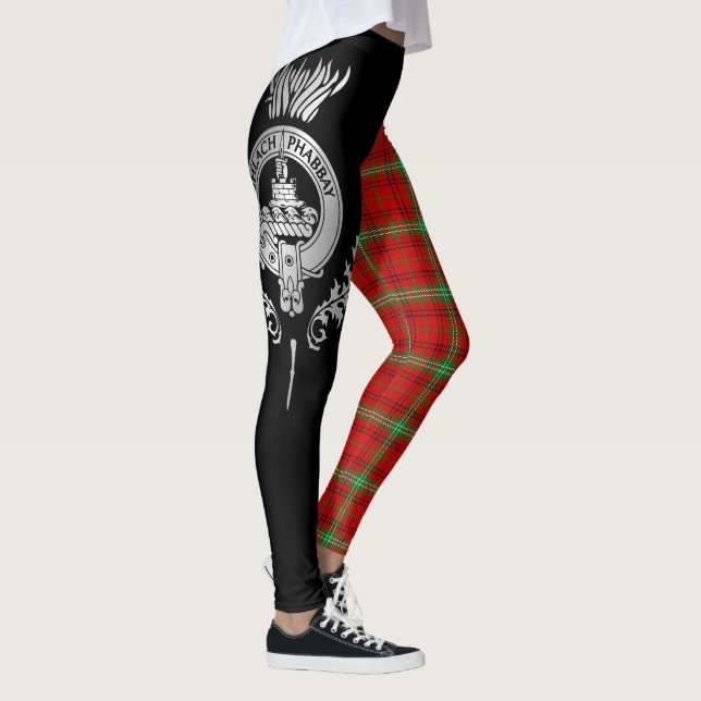 Clan Morrison Crest & Tartan Leggings (Right)