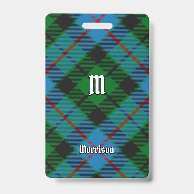 Clan Morrison Hunting Tartan Badge (Front)