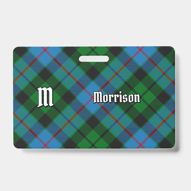Clan Morrison Hunting Tartan Badge (Front)