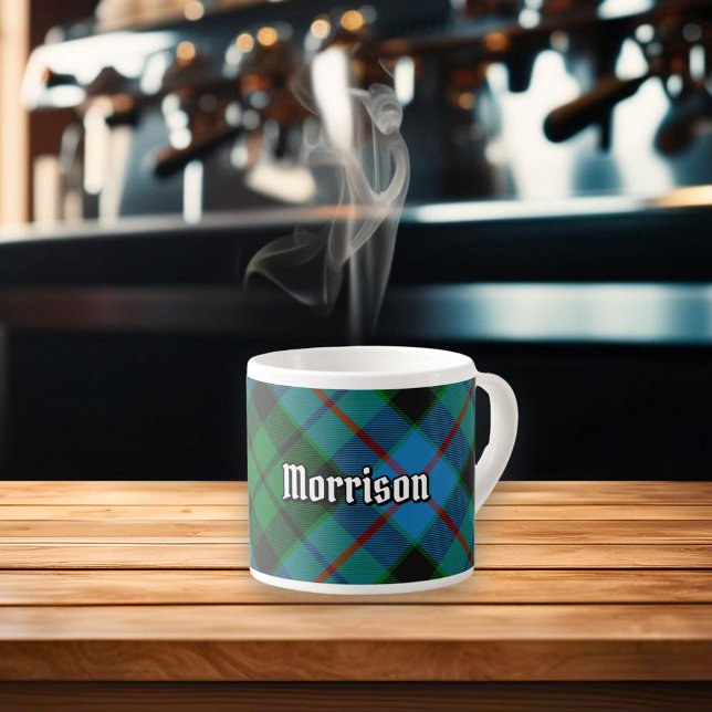 Clan Morrison Hunting Tartan Espresso Cup (Creator Uploaded)