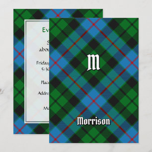 Clan Morrison Hunting Tartan Invitation