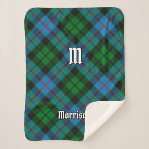 Clan Morrison Hunting Tartan Sherpa Blanket