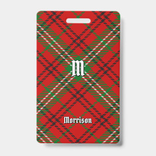 Clan Morrison Red Tartan Badge