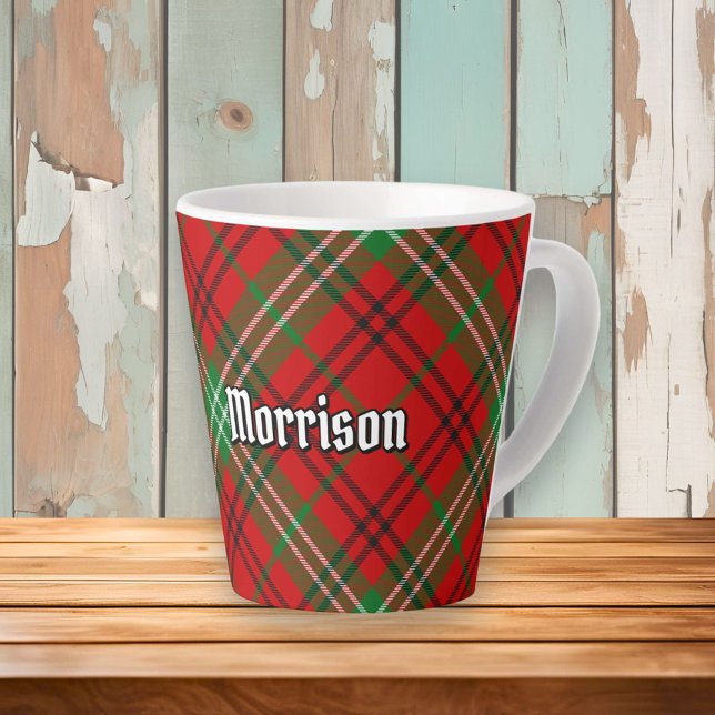 Clan Morrison Red Tartan Latte Mug (Creator Uploaded)