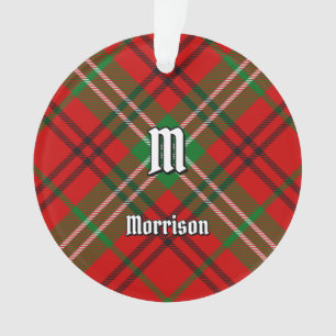 Clan Morrison Red Tartan Orament