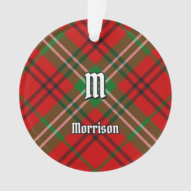 Clan Morrison Red Tartan Orament (devant)