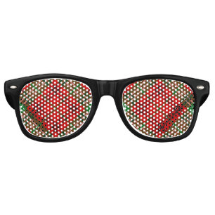Clan Morrison Red Tartan Retro Lunettes de soleil