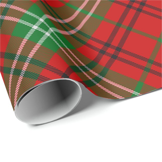 Clan Morrison Red Tartan Wrapping Paper (Roll Corner)