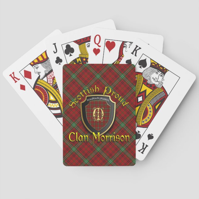 Clan Morrison Scottish Proud Bicycle Brand Playing Cards (Back)