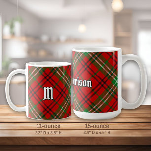 Clan Morrison Tartan Rouge Tartan Coffee Mug