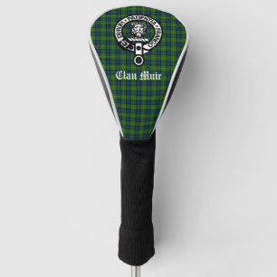 Clan Muir / More Crest Badge & Tartan Golf Head Cover
