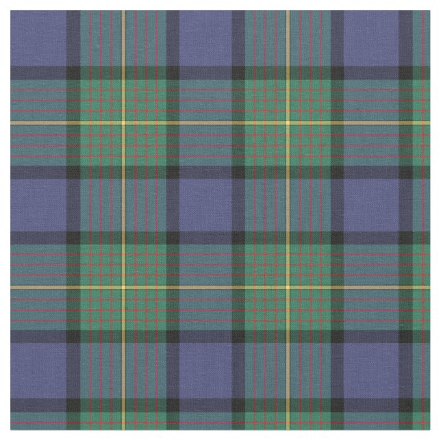 Clan Muir Scottish Tartan Fabric (Close Up)