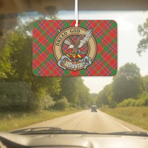 Clan Munro Crest over Tartan Air Freshener