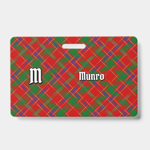 Clan Munro Tartan Badge