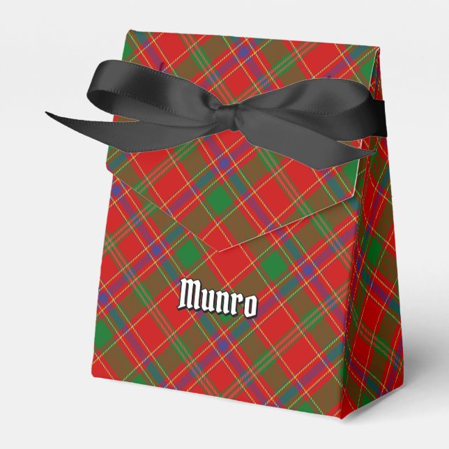 Clan Munro Tartan Favor Box (Front Side)