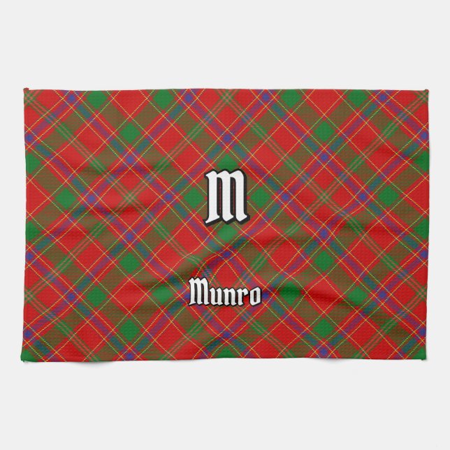Clan Munro Tartan Kitchen Towel (Horizontal)