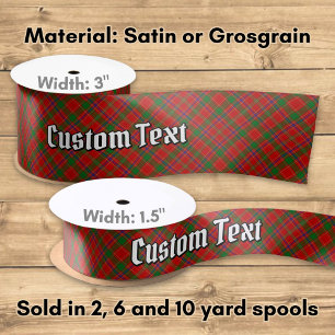 Clan Munro Tartan Satin Ribbon