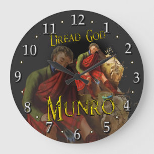 Clan Munro Tartan Scottish Dream Large Clock