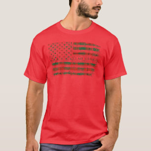 Clan Murray Hose Scottish tartan US flag kilt Scot T-Shirt