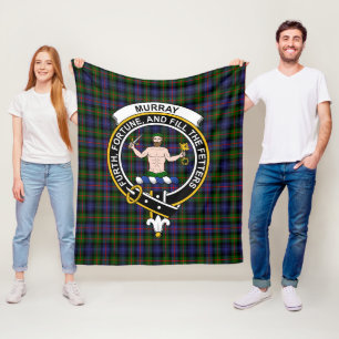 Clan Murray of Atholl Modern Tartan Plaid Fleece Blanket