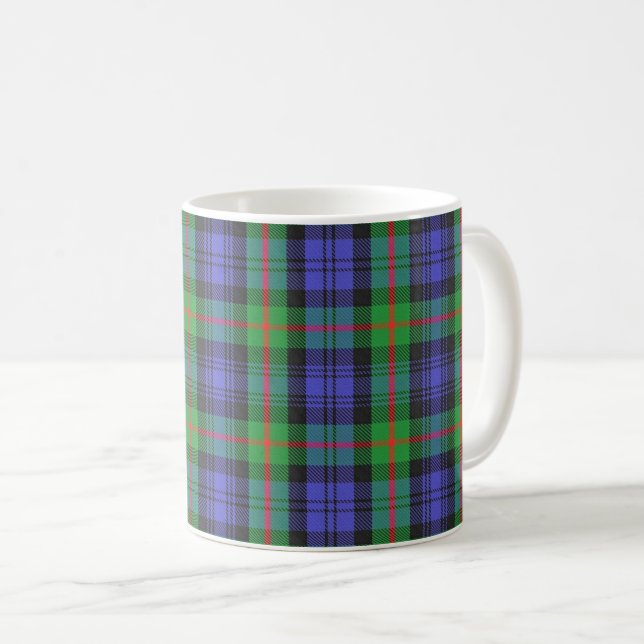 Clan Murray Tartan Plaid Coffee Mug (Front Right)