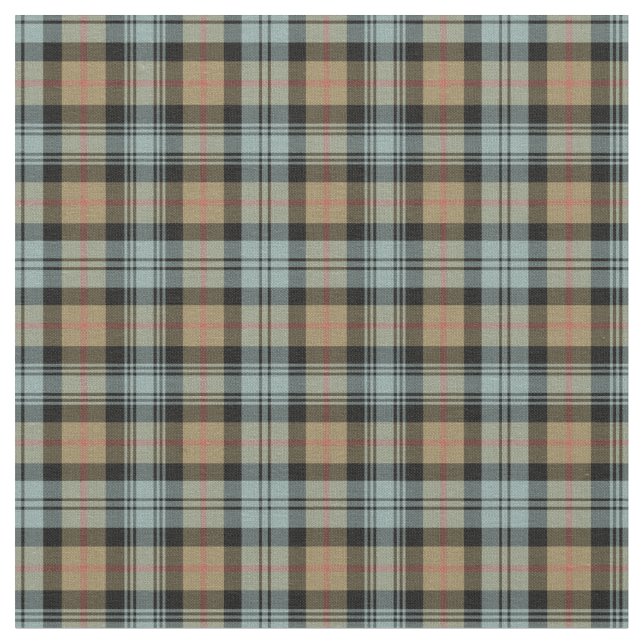 Clan Murray Weathered Tartan Fabric (Close Up)