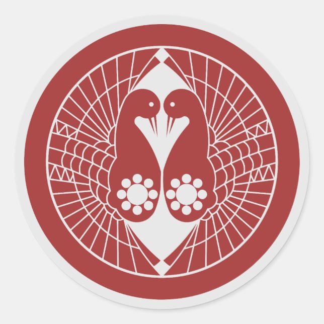 Clan Nanbu Crest (Kamon) Classic Round Sticker (Front)