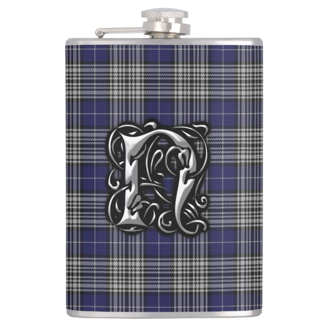 Clan Napier Tartan Old Scotland Flask (Front)
