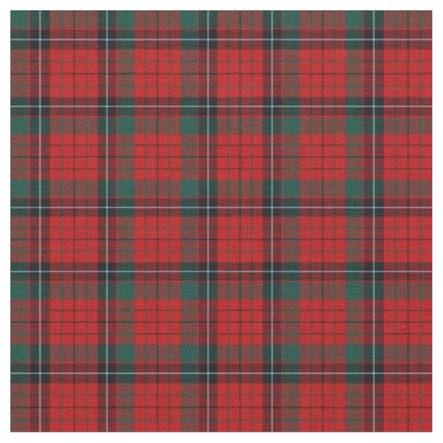 Clan Nicolson Tartan Fabric (Close Up)