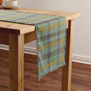 Clan O'Brien Tartan Pattern Irish Plaid Short Table Runner