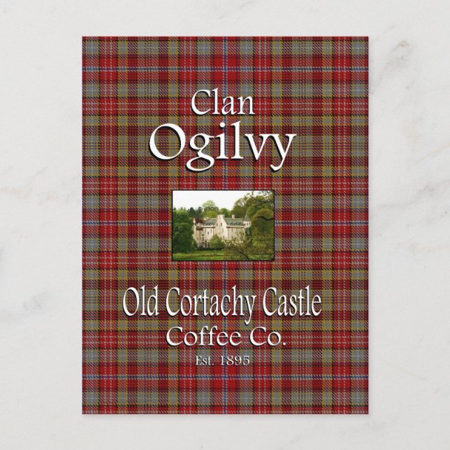 Clan Ogilvy's Old Cortachy Castle Coffee Co. Postcard (Front)