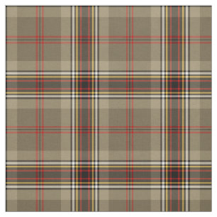 Clan O'Keefe Tartan Tan Plaid Fabric