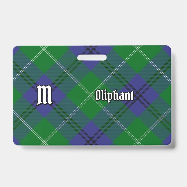 Clan Oliphant Tartan Badge (Front)