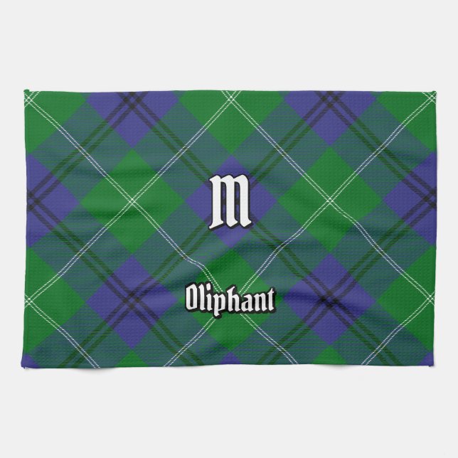 Clan Oliphant Tartan Kitchen Towel (Horizontal)